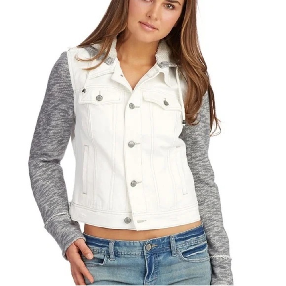 Free People Rugged Ripped Denim Jacket - Picture 12 of 12